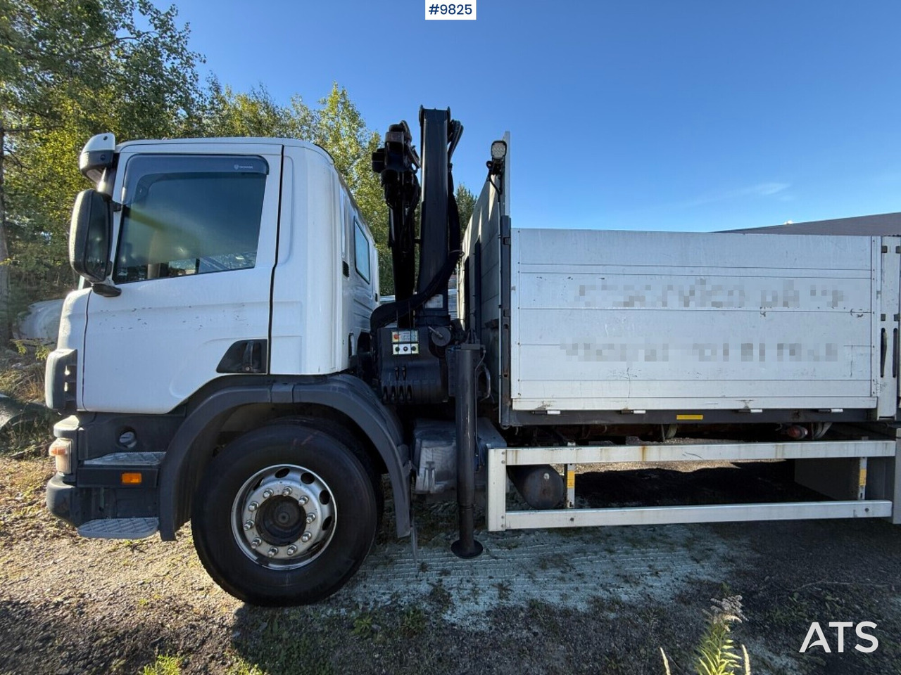 Camión caja abierta, Camión grúa Crane truck Scania P94 230 with tail lift: foto 7