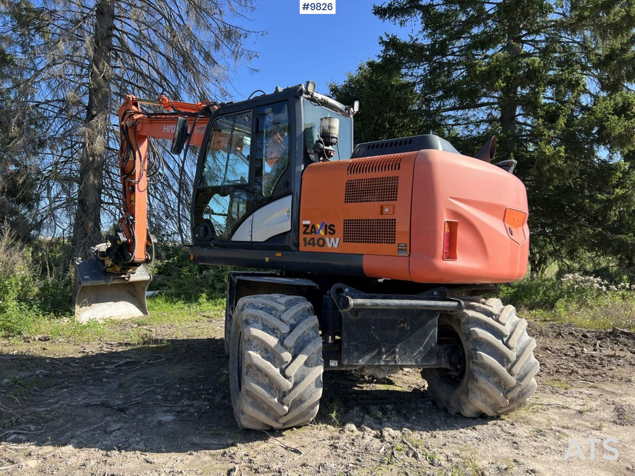 Hitachi ZX140 W-5B with rotor and planer bucket - Excavadora de ruedas: foto 2 Hitachi ZX140 W-5B with rotor and planer bucket - Excavadora de ruedas: foto 2