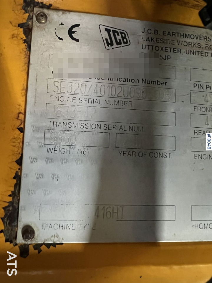 Cargadora de ruedas JCB 416HT Wheel loader with tilt bracket: foto 18