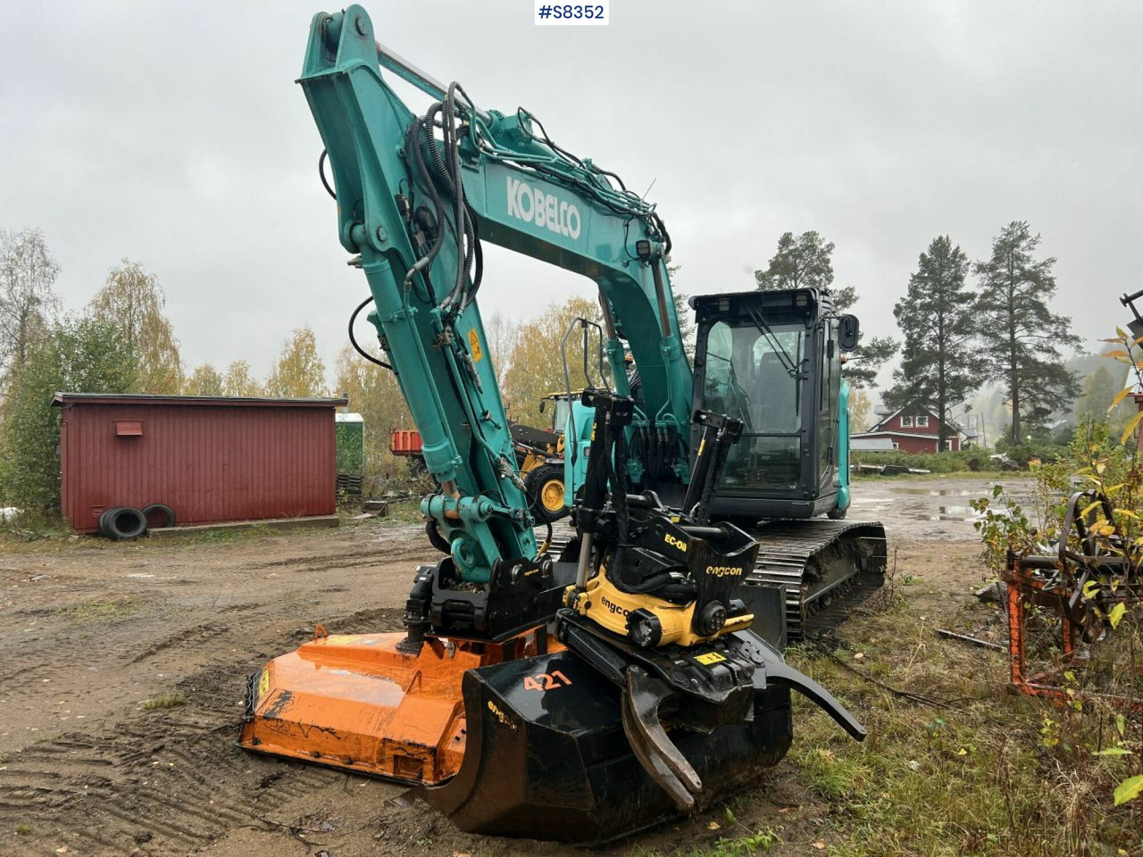 KOBELCO SK140 SRLC-7 with Trejon Cutting unit and Engcon tiltrotator (SEE VIDEO) - Excavadora de cadenas: foto 1 KOBELCO SK140 SRLC-7 with Trejon Cutting unit and Engcon tiltrotator (SEE VIDEO) - Excavadora de cadenas: foto 1
