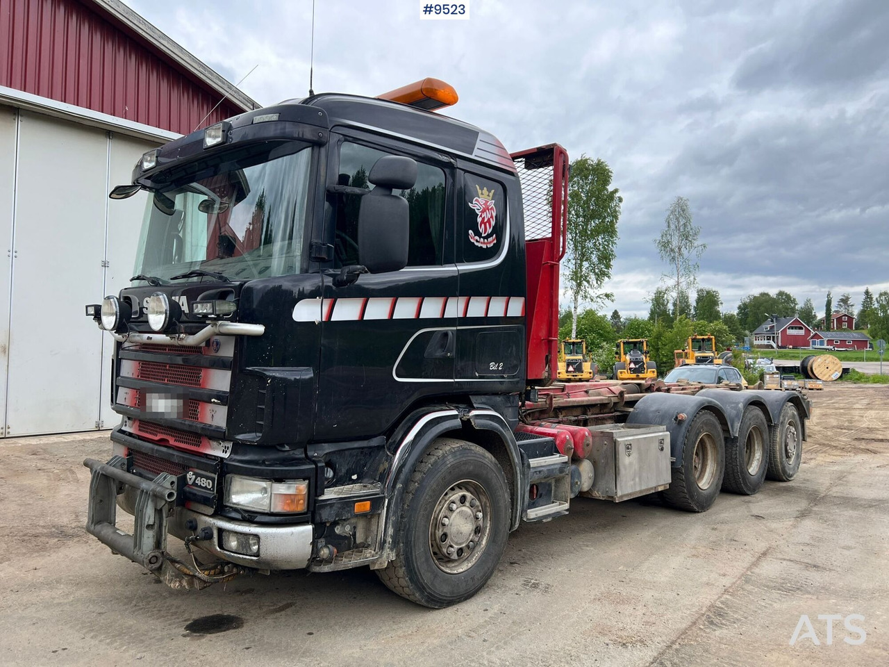 Scania R164 Tridem Hooklift - Camión multibasculante: foto 1 Scania R164 Tridem Hooklift - Camión multibasculante: foto 1