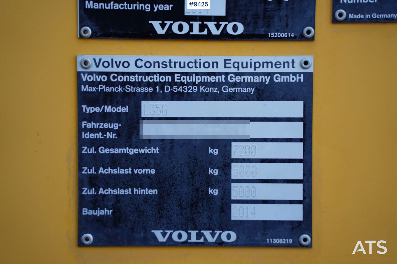 Cargadora de ruedas Volvo L35 G with implements (VIDEO): foto 16