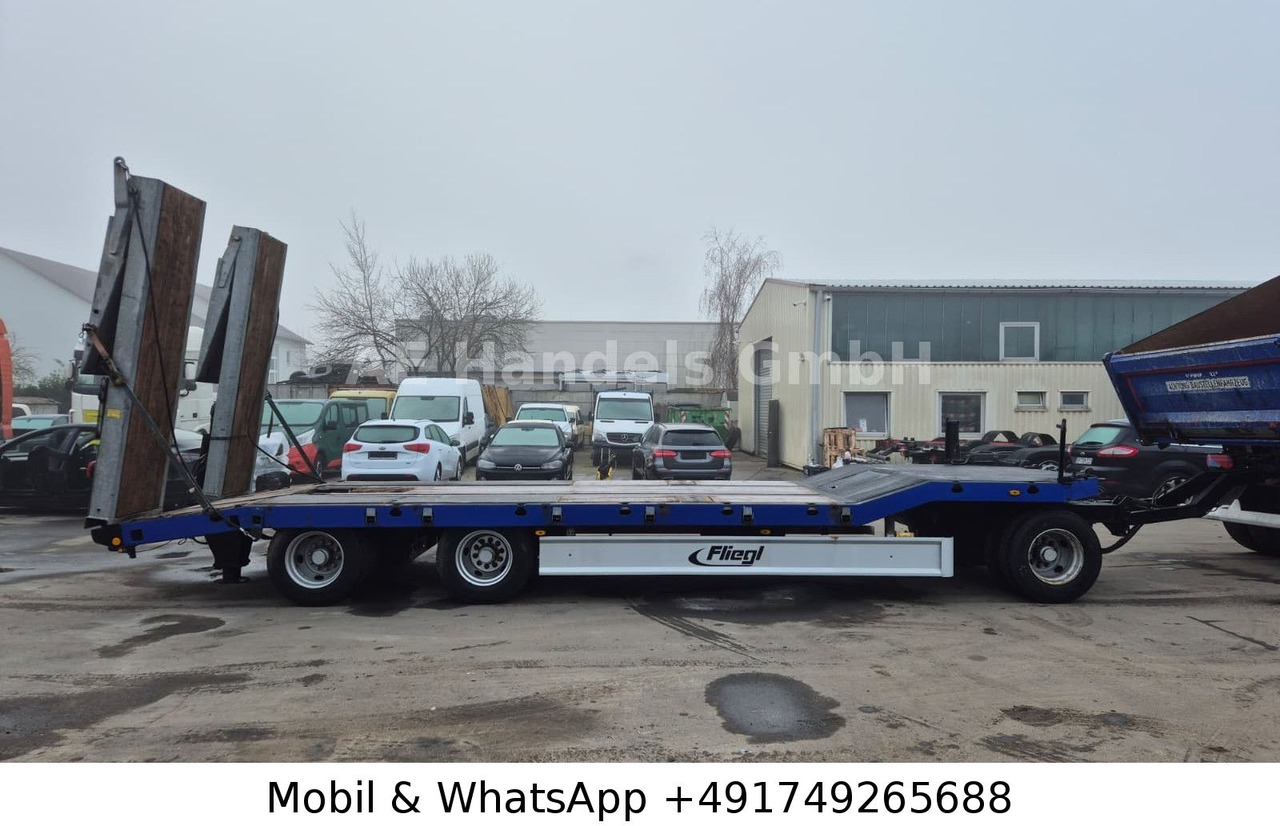 Fliegl DTS 300 Drehschemel Tieflader*Hydraulische Rampe - Remolque góndola rebajadas: foto 2 Fliegl DTS 300 Drehschemel Tieflader*Hydraulische Rampe - Remolque góndola rebajadas: foto 2