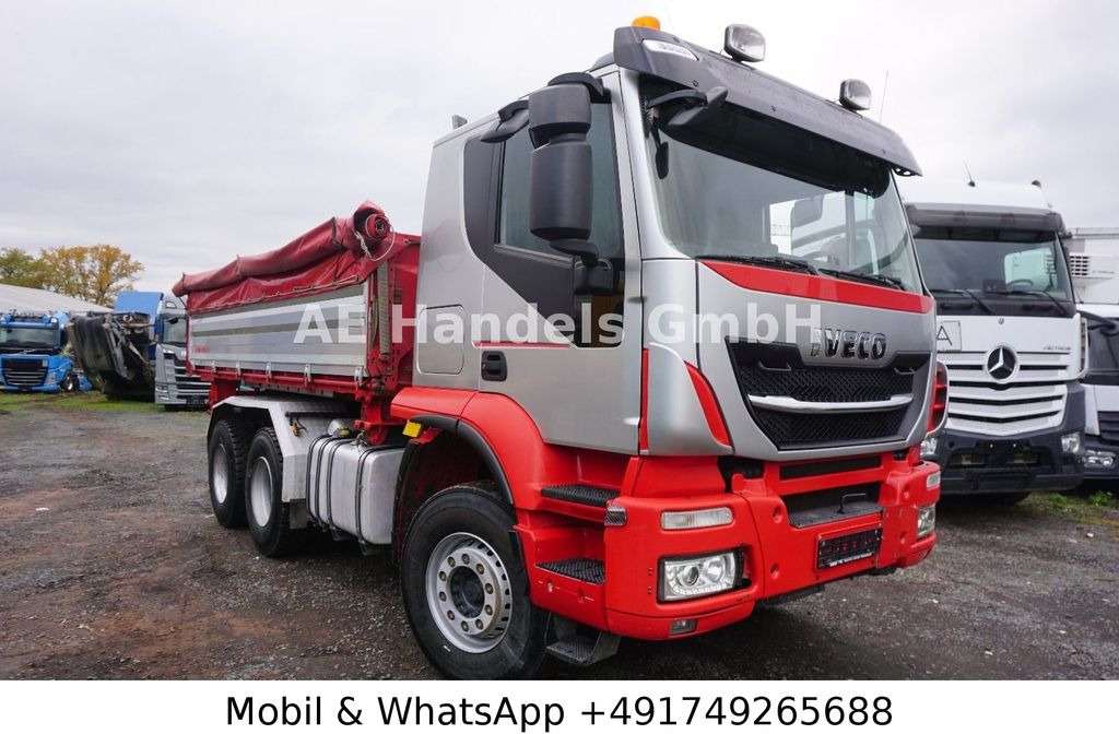 Camión portacontenedore/ Intercambiable Iveco Trakker 500 BL 6x4 *Retarder/11m³/Wechselkipper: foto 9