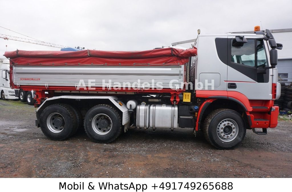 Camión portacontenedore/ Intercambiable Iveco Trakker 500 BL 6x4 *Retarder/11m³/Wechselkipper: foto 7