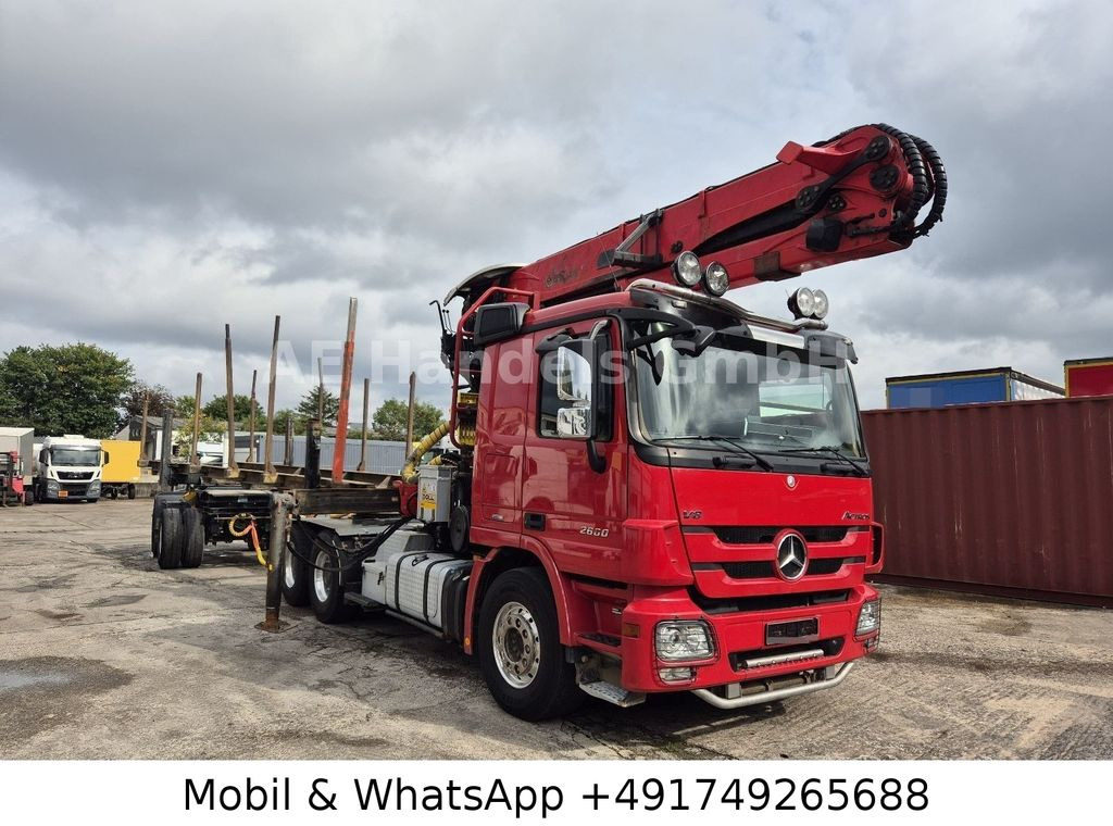 Mercedes-Benz Actros III 2660 L BL 6x4 *Retarder/AP/Palfinger Mercedes-Benz Actros III 2660 L BL 6x4 *Retarder/AP/Palfinger - Camión forestal: foto 1 Mercedes-Benz Actros III 2660 L BL 6x4 *Retarder/AP/Palfinger Mercedes-Benz Actros III 2660 L BL 6x4 *Retarder/AP/Palfinger - Camión forestal: foto 1