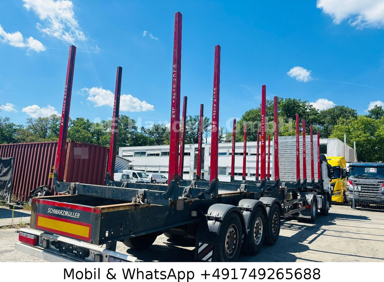 Schwarzmüller S1 Y-Serie Lang-Holz *8x Rungen/Liftachse/Alcoa - Semirremolque maderero: foto 2 Schwarzmüller S1 Y-Serie Lang-Holz *8x Rungen/Liftachse/Alcoa - Semirremolque maderero: foto 2