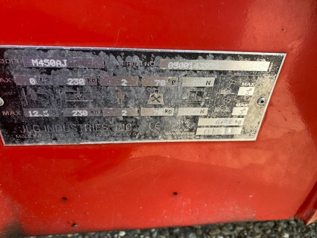 Plataforma articulada JLG M 450 AJ Hybr. Diesel elc. 15,7m a réparer: foto 9