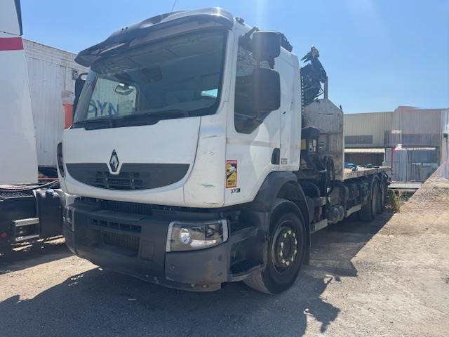 Renault PREMIUM 370 DXI PLATEAU RIDELLES GRUE - Camión caja abierta, Camión grúa: foto 1 Renault PREMIUM 370 DXI PLATEAU RIDELLES GRUE - Camión caja abierta, Camión grúa: foto 1
