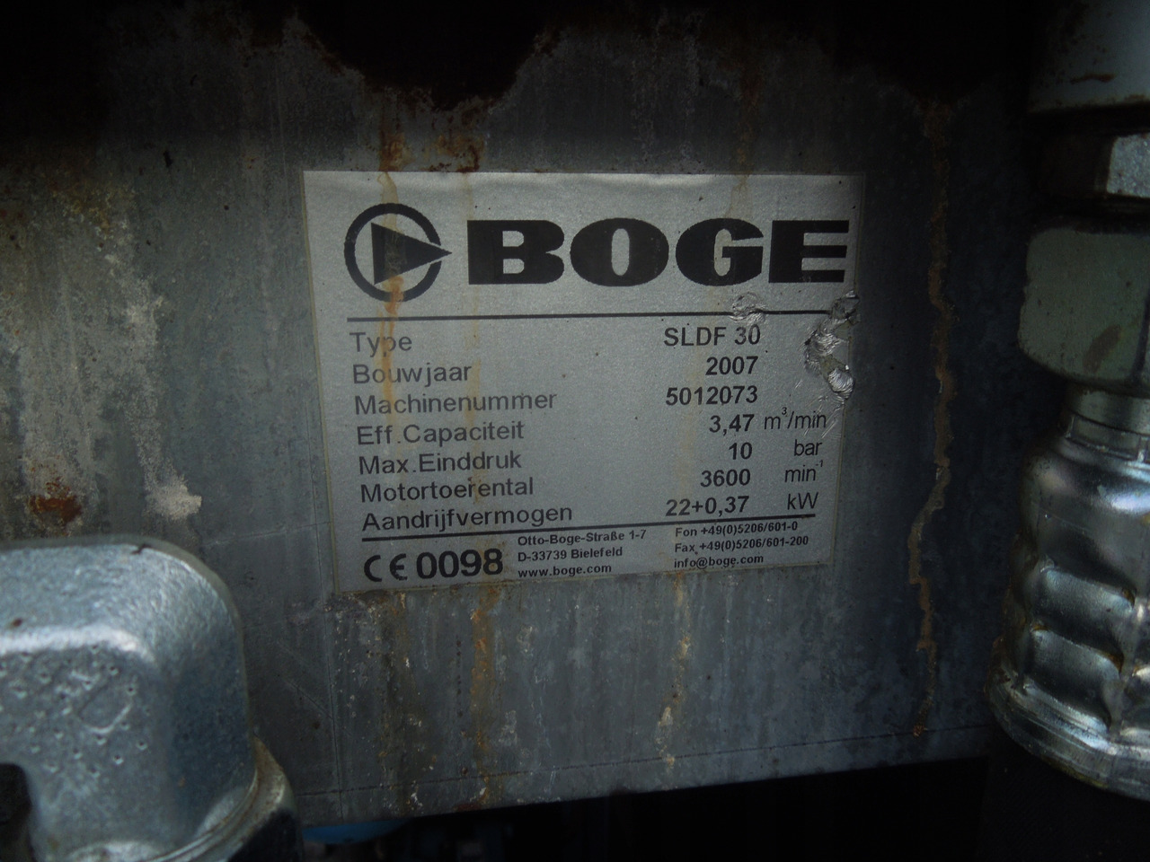 BOGE SLDF30 - Compresor de aire: foto 4 BOGE SLDF30 - Compresor de aire: foto 4