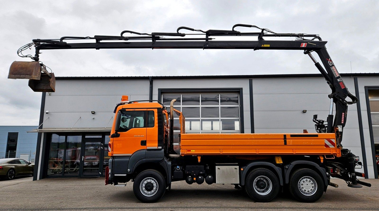 Camión volquete, Camión grúa MAN TGS 28.360 6x4-4 HIAB 144E-4 Kran Euro5: foto 8