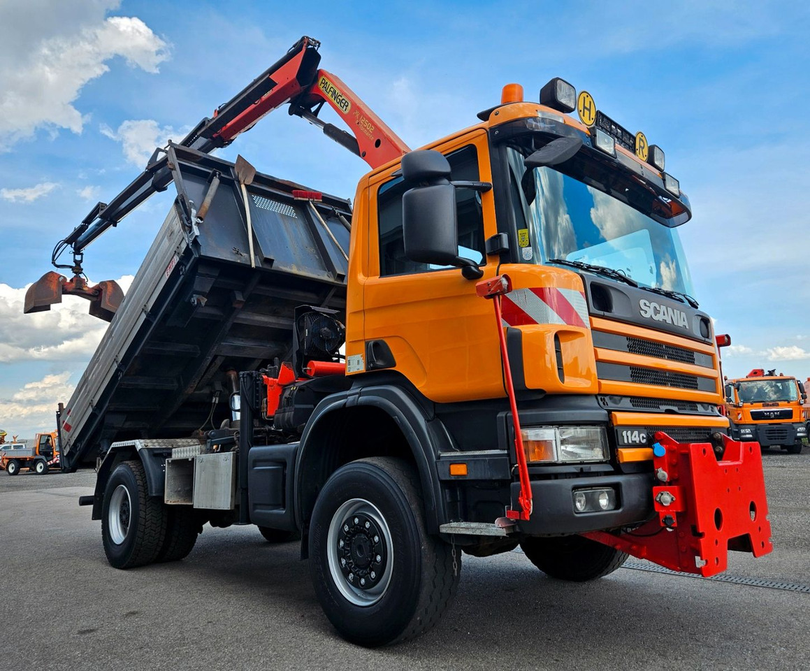 Scania P114 CB 380 4x4 Palfinger PK12502 Kran Funk - Camión volquete, Camión grúa: foto 3 Scania P114 CB 380 4x4 Palfinger PK12502 Kran Funk - Camión volquete, Camión grúa: foto 3