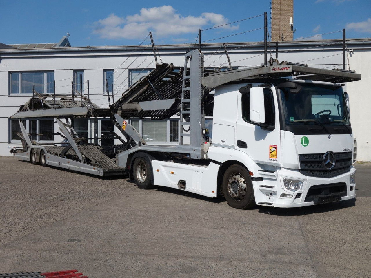 Mercedes-Benz Actros 1846 mit Euro Lohr, VDI Certificate - Camión portavehículos: foto 2 Mercedes-Benz Actros 1846 mit Euro Lohr, VDI Certificate - Camión portavehículos: foto 2