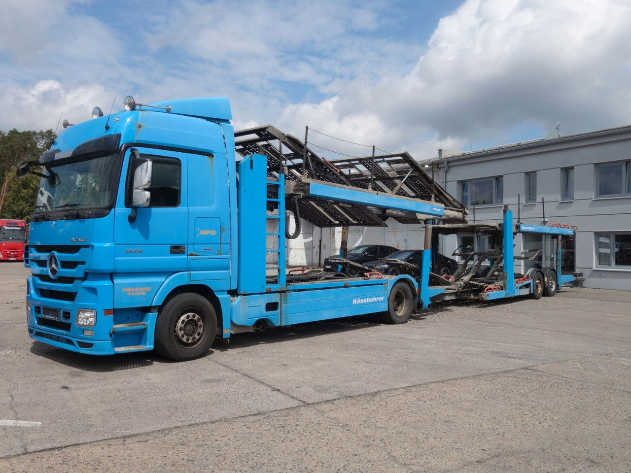 Mercedes-Benz Actros 1846 mit Kässbohrer Metago/Vario - Camión portavehículos: foto 2 Mercedes-Benz Actros 1846 mit Kässbohrer Metago/Vario - Camión portavehículos: foto 2