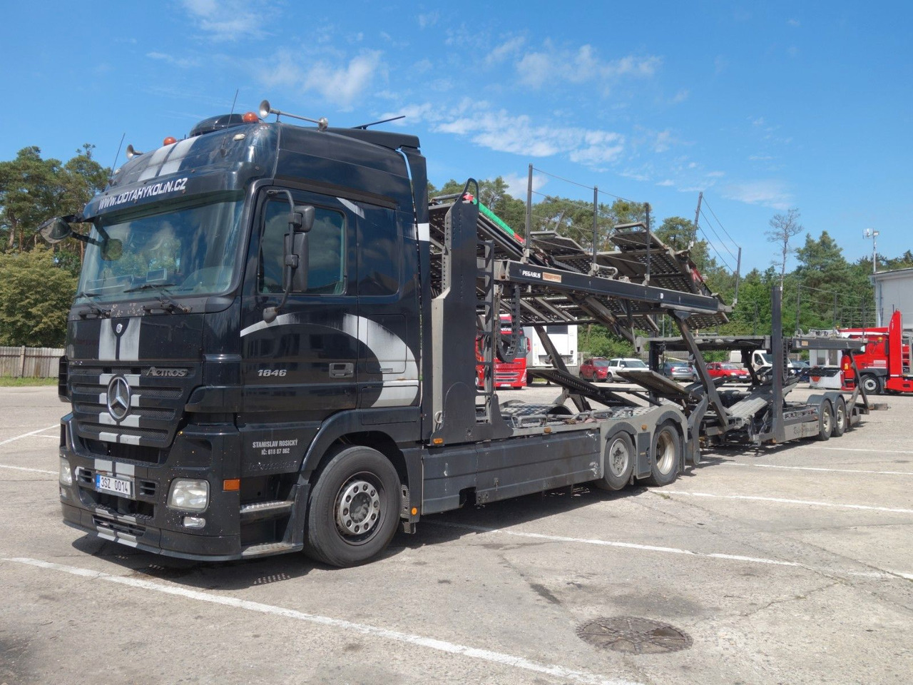 Mercedes-Benz Actros 2446 mit Rolfo für 10 PKW, Retarder - Camión portavehículos: foto 1 Mercedes-Benz Actros 2446 mit Rolfo für 10 PKW, Retarder - Camión portavehículos: foto 1