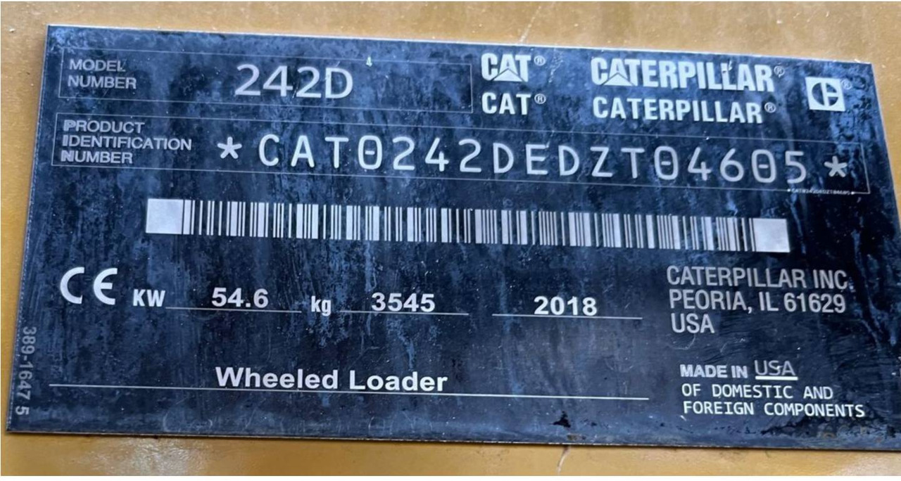 CAT 242D - Minicargadora: foto 5 CAT 242D - Minicargadora: foto 5