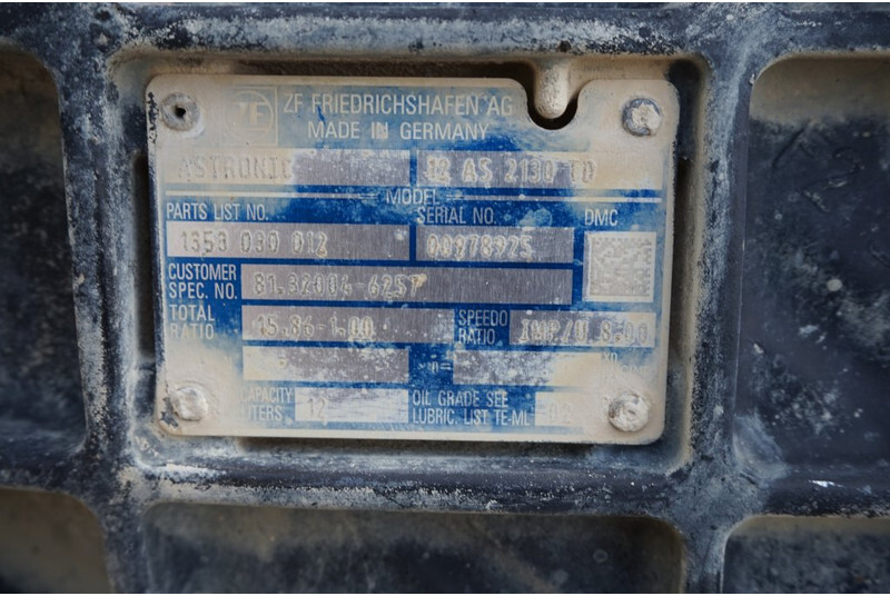 ZF 12AS2130DD TGX 81.32004-6257 - Caja de cambios para Camión: foto 5 ZF 12AS2130DD TGX 81.32004-6257 - Caja de cambios para Camión: foto 5