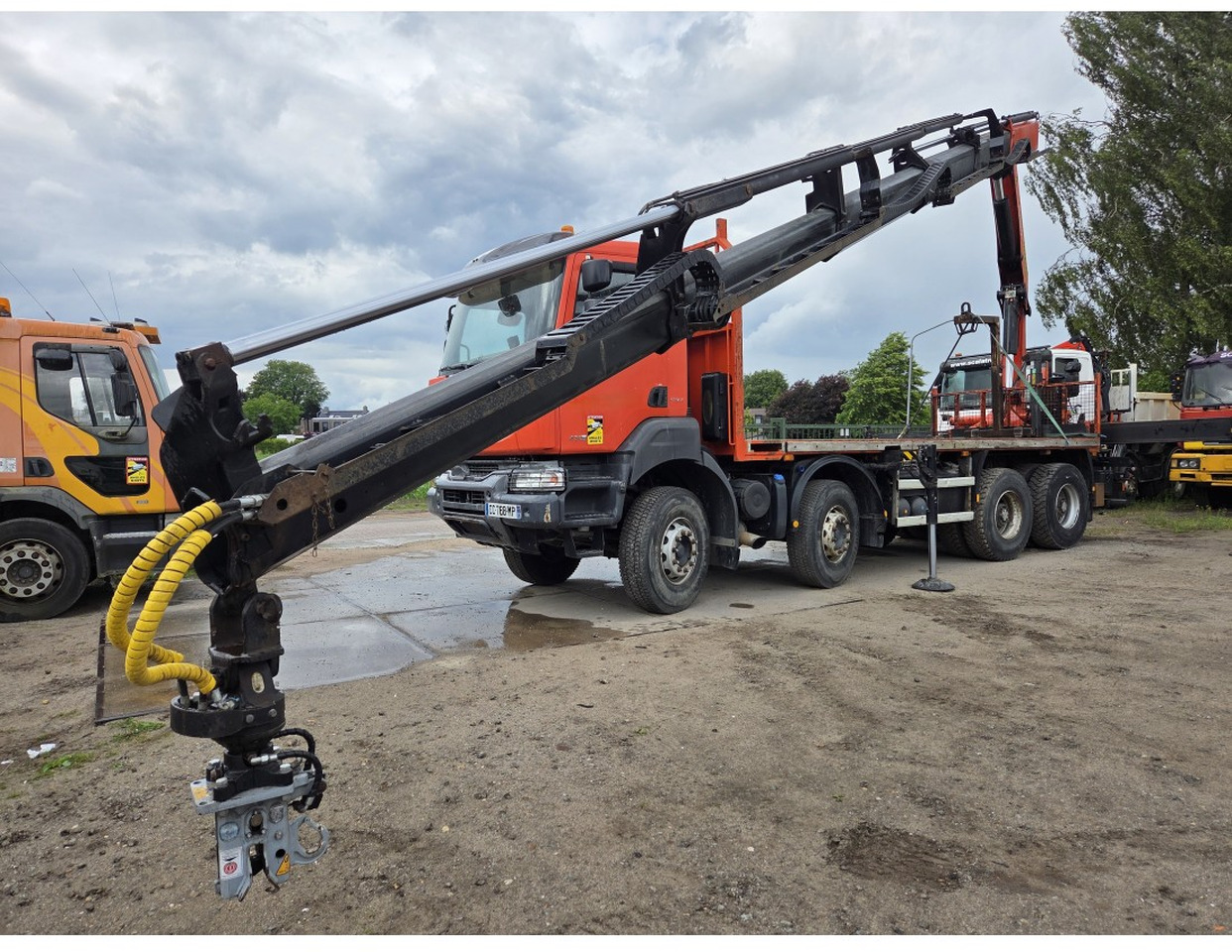 Renault Kerax 430 8X4 Flatbed Crane Palfinger PK26002EH 26 ton 5 Extensions *Retarder - Camión caja abierta, Camión grúa: foto 5 Renault Kerax 430 8X4 Flatbed Crane Palfinger PK26002EH 26 ton 5 Extensions *Retarder - Camión caja abierta, Camión grúa: foto 5