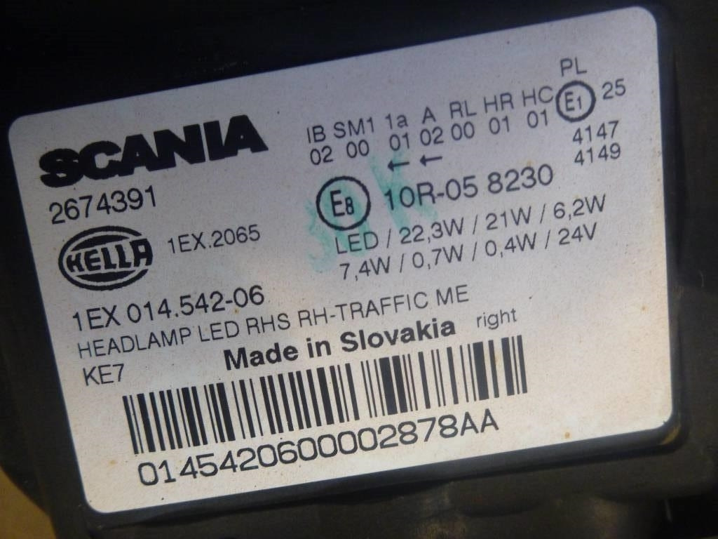 Scania Nextgen Strålkastare, 3148186 - Sistema eléctrico para Camión: foto 3 Scania Nextgen Strålkastare, 3148186 - Sistema eléctrico para Camión: foto 3