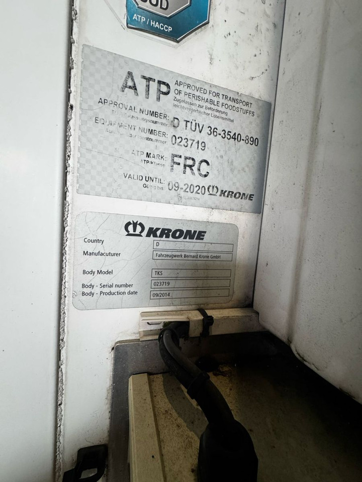 Krone SZ,Carrier Vector1550, -20C°,Duoplex steel - Semirremolque caja cerrada: foto 5 Krone SZ,Carrier Vector1550, -20C°,Duoplex steel - Semirremolque caja cerrada: foto 5