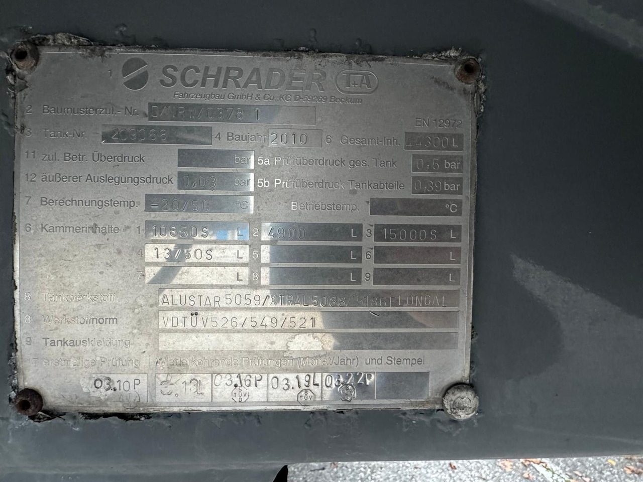 Semirremolque cisterna Schrader ADR, Treibstoff Diesel/Benzin, 4 Kammern, Sening Schrader ADR, Treibstoff Diesel/Benzin, 4 Kammern, Sening: foto 10