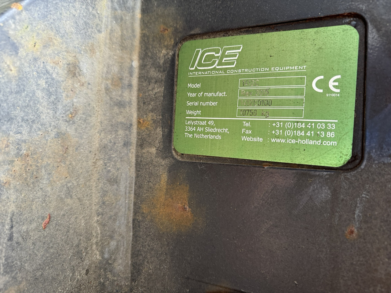 Martillo de hinca de pilotes para Maquinaria de construcción ICE 1412C: foto 6 Martillo de hinca de pilotes para Maquinaria de construcción ICE 1412C: foto 6