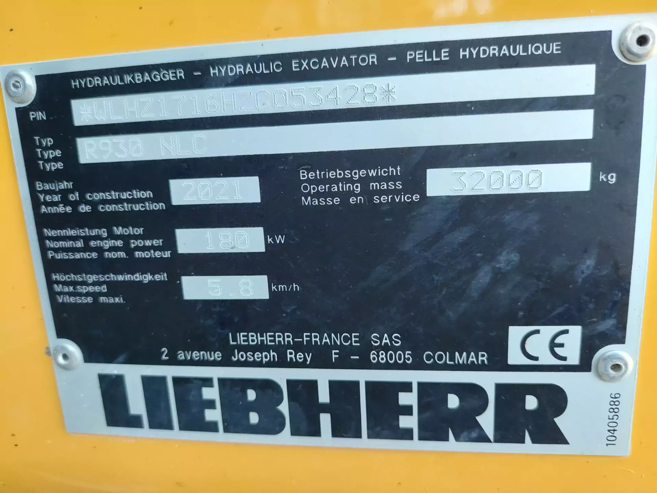 Excavadora de cadenas 2021 Liebherr R 930NLC: foto 7