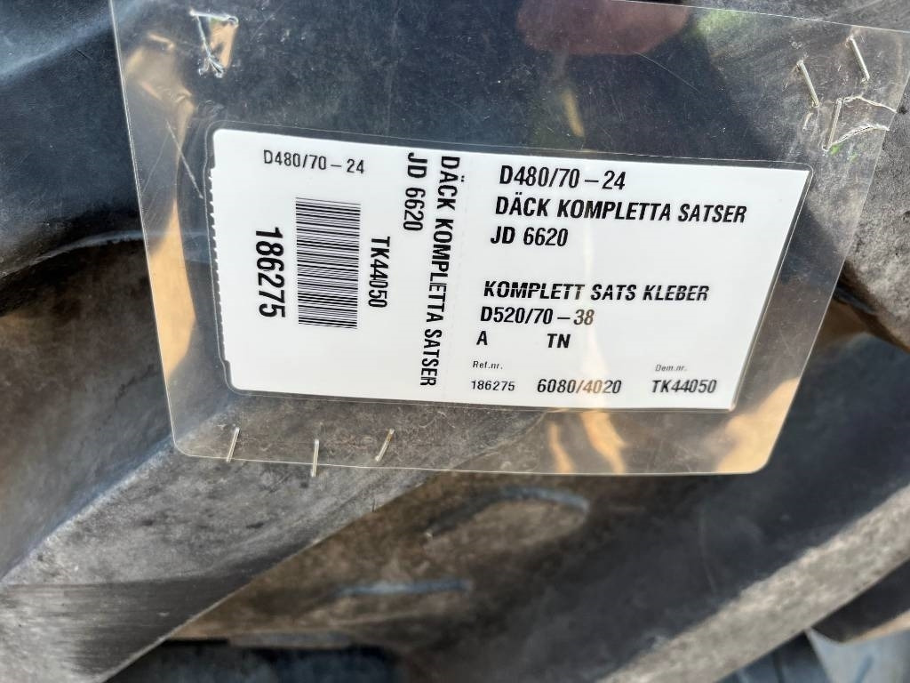 Kleber 520/70R38 480/70R24 till JD 6620 - Neumático para Maquinaria agrícola: foto 2 Kleber 520/70R38 480/70R24 till JD 6620 - Neumático para Maquinaria agrícola: foto 2