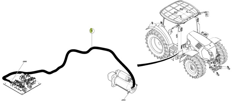 Claas Arion 550-520 650-620 - kabel wiązka elektryczna 0021503002 - Cables/ Alambres para Tractor: foto 4 Claas Arion 550-520 650-620 - kabel wiązka elektryczna 0021503002 - Cables/ Alambres para Tractor: foto 4