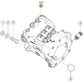 Claas Jaguar 970 - pompa hydrauliczna przyrządu żniwnego 0001246851 - Bomba hidráulica para Maquinaria agrícola: foto 1 Claas Jaguar 970 - pompa hydrauliczna przyrządu żniwnego 0001246851 - Bomba hidráulica para Maquinaria agrícola: foto 1
