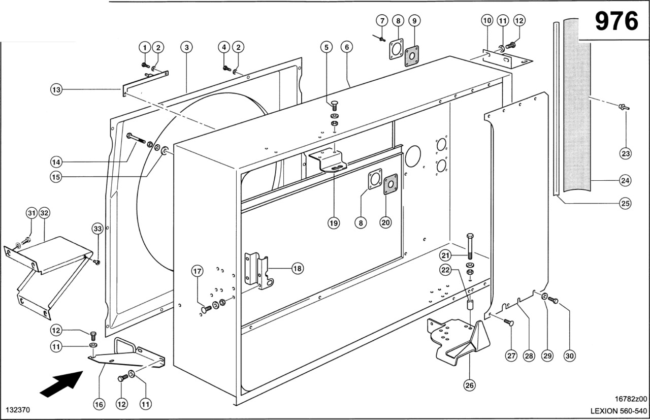 Claas Lexion 560 SZYB POWIETRZA 0007961091 (Szyb powietrza; cat 3126b, c9) - Sistema de admisión de aire para Cosechadora de granos: foto 1 Claas Lexion 560 SZYB POWIETRZA 0007961091 (Szyb powietrza; cat 3126b, c9) - Sistema de admisión de aire para Cosechadora de granos: foto 1