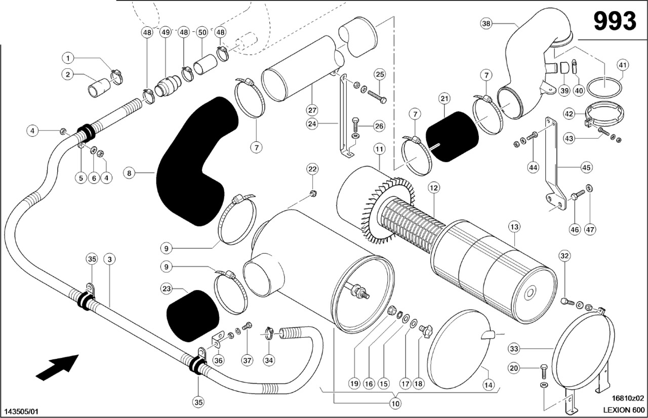 Claas Lexion 600 TUNEL ZASYSANIA POWIETRZA 0007967060 (Układ filtrowania powietrza) - Sistema de admisión de aire para Cosechadora de granos: foto 1 Claas Lexion 600 TUNEL ZASYSANIA POWIETRZA 0007967060 (Układ filtrowania powietrza) - Sistema de admisión de aire para Cosechadora de granos: foto 1