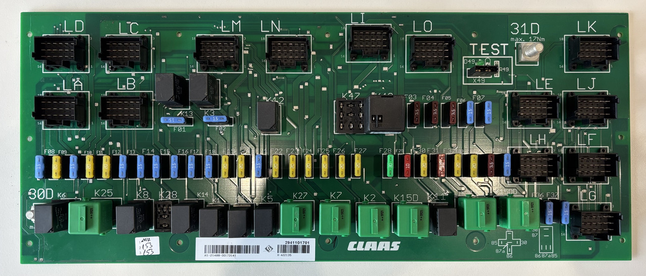 Claas Lexion 620 630 640 670 740 760 780 Centrala Elektryczna 0000173141 00 0017 314 1 NOWA - Unidad de control para Maquinaria agrícola: foto 1 Claas Lexion 620 630 640 670 740 760 780 Centrala Elektryczna 0000173141 00 0017 314 1 NOWA - Unidad de control para Maquinaria agrícola: foto 1