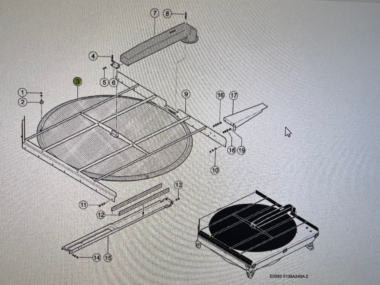 Claas Lexion Tkanina druciana Kosz chłodnicy 0007918971 - Radiador para Maquinaria agrícola: foto 1 Claas Lexion Tkanina druciana Kosz chłodnicy 0007918971 - Radiador para Maquinaria agrícola: foto 1