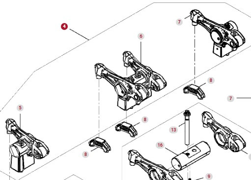 Fendt 936 Gen 7 Silnik D1556LE523 Dźwignia Popychacza H221PF050003A CZĘŚCI - Varilla de empuje para Tractor: foto 1 Fendt 936 Gen 7 Silnik D1556LE523 Dźwignia Popychacza H221PF050003A CZĘŚCI - Varilla de empuje para Tractor: foto 1