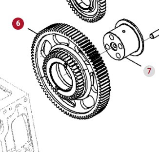 Fendt 936 Gen 7 Silnik D1556LE523 Koło Zębate Pośredniczące H218PF150063A - Motor y piezas para Tractor: foto 1 Fendt 936 Gen 7 Silnik D1556LE523 Koło Zębate Pośredniczące H218PF150063A - Motor y piezas para Tractor: foto 1