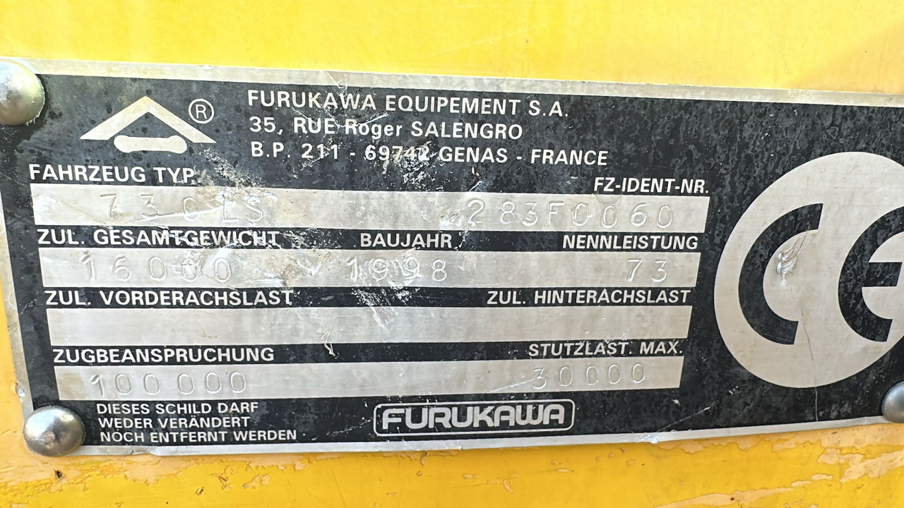 Furukawa 730 LS - Excavadora de cadenas: foto 5 Furukawa 730 LS - Excavadora de cadenas: foto 5