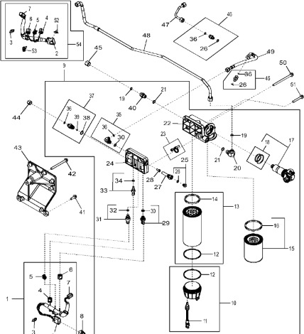 John Deere 9470RX - Głowica filtra RE541393 (Silnik) - Motor y piezas para Tractor: foto 1 John Deere 9470RX - Głowica filtra RE541393 (Silnik) - Motor y piezas para Tractor: foto 1