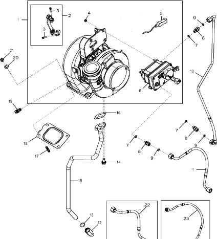 John Deere 9470RX - Turbospręźarka DZ108113 (Silnik) - Turbocompresor para Maquinaria agrícola: foto 1 John Deere 9470RX - Turbospręźarka DZ108113 (Silnik) - Turbocompresor para Maquinaria agrícola: foto 1