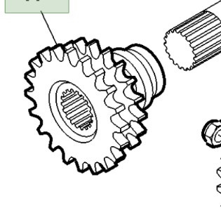John Deere 9780CTS 9780 CTS Koło Zębate Napędowe AH149349 AFH205780 - Piezas del tren de rodaje para Maquinaria agrícola: foto 1 John Deere 9780CTS 9780 CTS Koło Zębate Napędowe AH149349 AFH205780 - Piezas del tren de rodaje para Maquinaria agrícola: foto 1