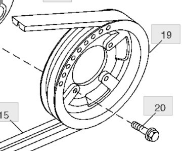 John Deere 9780CTS 9780HM 9780 CTS Koło Prowadzące H166138 - Corona de giro para Maquinaria agrícola: foto 1 John Deere 9780CTS 9780HM 9780 CTS Koło Prowadzące H166138 - Corona de giro para Maquinaria agrícola: foto 1