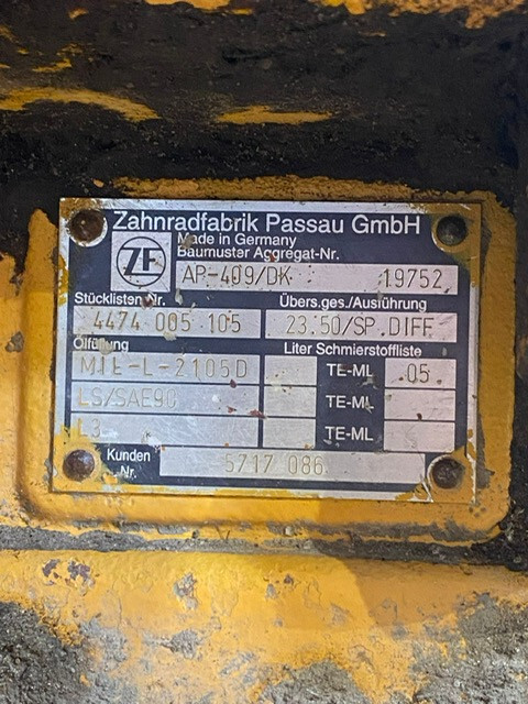 Liebherr L544 obudowa dyferencjału , ZF 446046609A / AP-409/DK / 4474005105 - Diferencial para Maquinaria de construcción: foto 3 Liebherr L544 obudowa dyferencjału , ZF 446046609A / AP-409/DK / 4474005105 - Diferencial para Maquinaria de construcción: foto 3