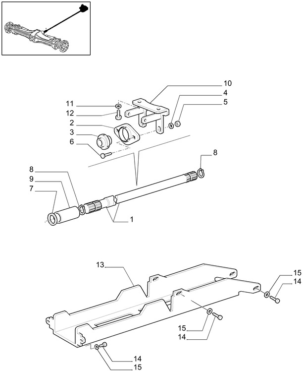 New Holland T6010 Osłona 87517146 - Eje y piezas para Tractor: foto 1 New Holland T6010 Osłona 87517146 - Eje y piezas para Tractor: foto 1
