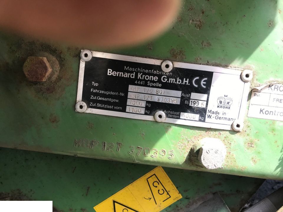 Piezas de recambio para Empacadora de pacas cuadradas Krone BIG PACK 120-80 Podbieracz: foto 6