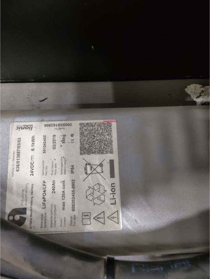 Battery 24V 240Ah - Acumulador para Equipo de manutención: foto 2 Battery 24V 240Ah - Acumulador para Equipo de manutención: foto 2