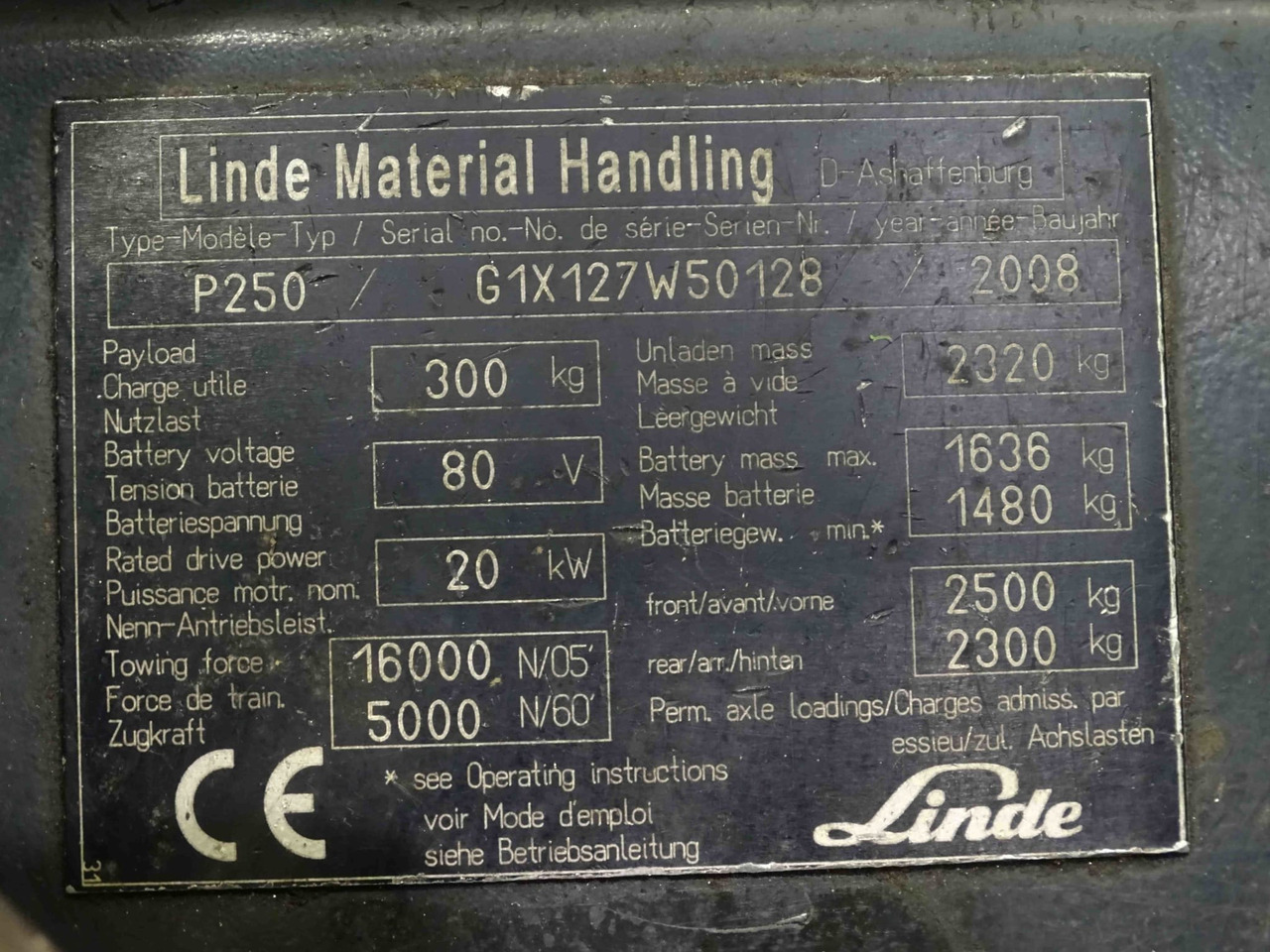 Linde P250 - Remolcadora: foto 2 Linde P250 - Remolcadora: foto 2