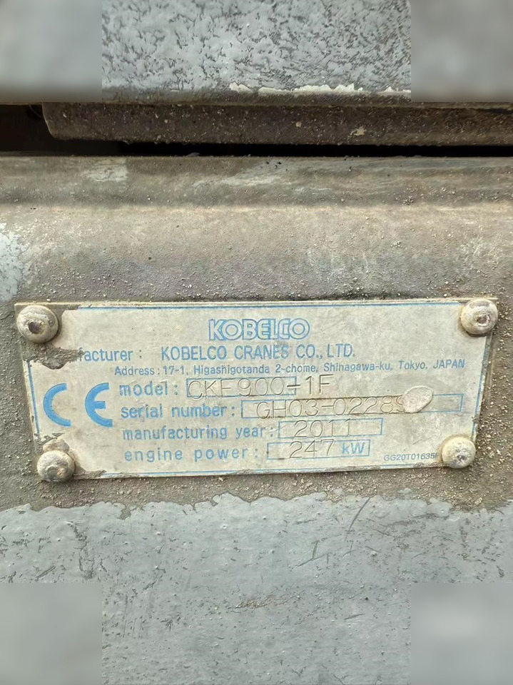 2011 KOBELCO CKE900-1F - Grúa sobre orugas: foto 5 2011 KOBELCO CKE900-1F - Grúa sobre orugas: foto 5
