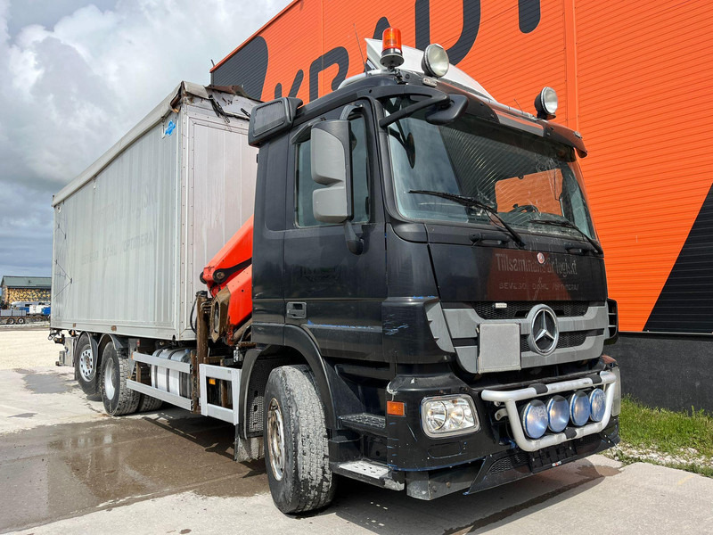 Mercedes-Benz Actros 2536 6x2*4 PK18002 / BOX L=6965 mm - Camión caja abierta, Camión grúa: foto 3 Mercedes-Benz Actros 2536 6x2*4 PK18002 / BOX L=6965 mm - Camión caja abierta, Camión grúa: foto 3