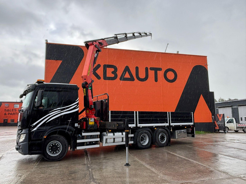 Mercedes-Benz Actros 2542 6x2 PALFINGER PK 26002 EH / PLATFORM L=6552 mm - Camión caja abierta, Camión grúa: foto 1 Mercedes-Benz Actros 2542 6x2 PALFINGER PK 26002 EH / PLATFORM L=6552 mm - Camión caja abierta, Camión grúa: foto 1