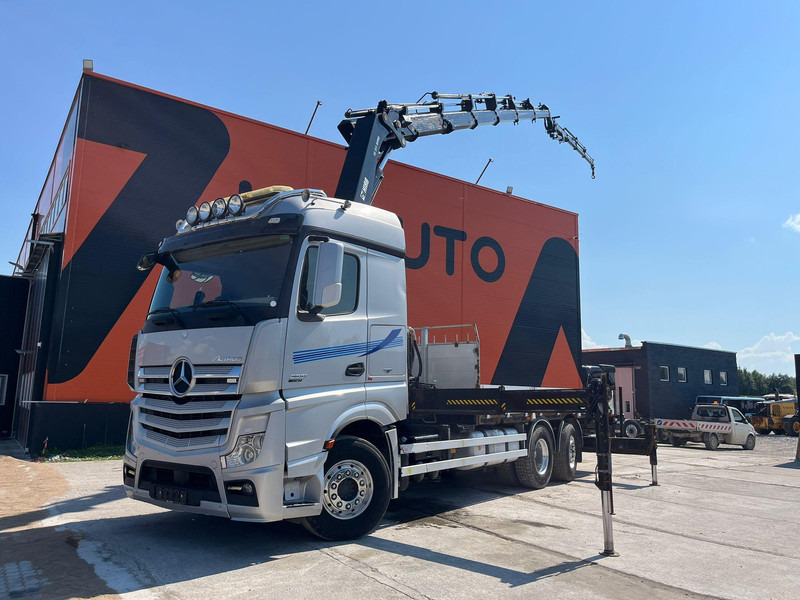 Mercedes-Benz Actros 2551 6x2 HIAB 377-6 HIPRO + JIB / Platform extendable L=6400 -- 7397mm - Camión caja abierta, Camión grúa: foto 1 Mercedes-Benz Actros 2551 6x2 HIAB 377-6 HIPRO + JIB / Platform extendable L=6400 -- 7397mm - Camión caja abierta, Camión grúa: foto 1
